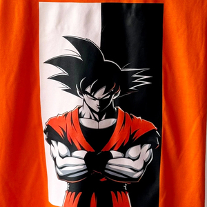 T-shirt vintage pour homme en polyester/coton tricoté, délavé, imprimé DTG, qualité supérieure, effet vieilli, coupe oversize - Product Image 2
