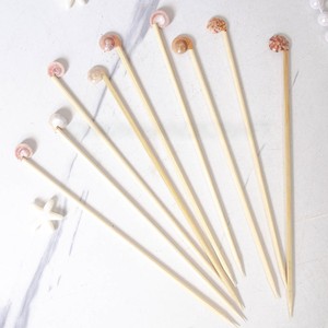 Palillos de conchas marinas para fiestas en la playa, accesorios para decorar comida y bebidas. - Product Image 2