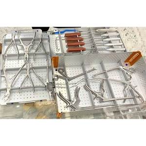 Ensemble d'instruments neurochirurgicaux pour la fixation de la colonne lombaire avec boîte en aluminium, outils de chirurgie orthopédique de la colonne vertébrale - Product Image 2