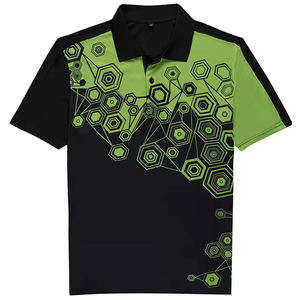 2026 Summer Men Solid Knitted Short Sleeve Casual Breathable Slim-Fit Sports Cotton Sublimation Men Polo <b>T</b> <b>Shirt</b> - Product Image 4