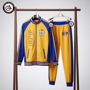 ชุดวอร์มฤดูหนาวแบบ 2-in-1 สำหรับผู้หญิง ปักลาย Sigma Gamma Rho Sorority ผลิตจากผ้าฝ้าย 100% |   ชุดวอร์มสั่งตัดไซส์ใหญ่พิเศษ - Product Image 1