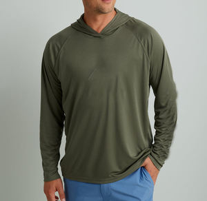 เสื้อฮู้ดดี้ตกปลาพิมพ์ลายตามสั่ง แขนยาว แห้งเร็ว UPF 50 สำหรับผู้ชาย - Product Image 4