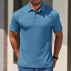 Camisas Casuales para Hombre de Alta Calidad y Durabilidad, Antiarrugas, Manga Corta, Diseño con Bolsillo, Estampado Digital, Tejido de Punto 100% - Product Image 4