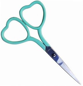 Ciseaux miniatures en acier inoxydable en forme de cœur pour enfants - Ciseaux d'artisanat mignons et sûrs pour la découpe de papier et les travaux manuels - Product Image 3