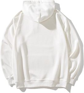 เสื้อฮู้ดดี้สำหรับผู้ชาย เสื้อฮู้ดดี้สีพื้นแบบลำลอง เสื้อฮู้ดดี้แบบสวมหัว แขนยาว ทรงหลวม มีกระเป๋าแบบคิงก้า - Product Image 6