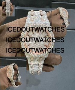 VVS Moissanite Luxury Watch Unisex Auto-Mechanical Hip Hop Iced Out Designer Diamond Dial for Men - Product Image 4