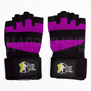 Wholesale Custom Logo Hand Grips Half Finger Gym <b>Gloves</b> Adjustable Wrist Strap Unisex Sports Fitness Bodybuilding Weight Lifting - Product Image 1