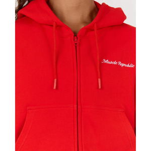 Sweat-shirt à capuche court zippé en molleton doux pour femme, manches longues, décontracté, streetwear, gym, élégant, tendance - Product Image 4