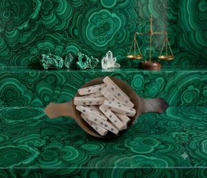 Bâtons de divination en os naturel sculptés, couleur ivoire, style viking, pour jeu de divination, rituels, cadeaux et fêtes - Product Image 5