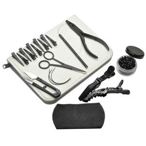 Kit de Herramientas para Extensiones de Cabello Totalmente Personalizado, Material de Acero Inoxidable Premium, Instalación y Remoción Profesional de Extensiones de Cabello - Product Image 1