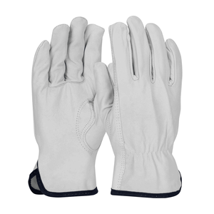 Gants de conducteur en cuir grainé de chèvre de qualité supérieure Double paume, pouce Keystone, taille XL, gants de travail à prix d'usine - Product Image 3