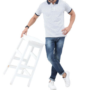 Chemise décontractée pour homme, coupe ajustée, couleur unie, respirante, séchage rapide, anti-plis, motif imprimé, poche tricotée - Product Image 5