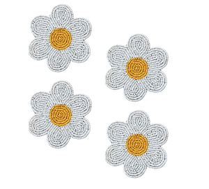 Beaded <b>Coaster</b> <b>Drink</b> <b>Coaster</b> Round Bar <b>Coasters</b> for Dining Table White And Gold Beaded <b>Coaster</b> Hot Sale - Product Image 1