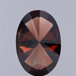 Diamante CVD Suelto de Laboratorio, Corte Ovalado, 5.00 Quilates, Color Marrón Oscuro Fantasía, Claridad VVS2, Certificado IGI, para Joyería, Asequible - Product Image 3