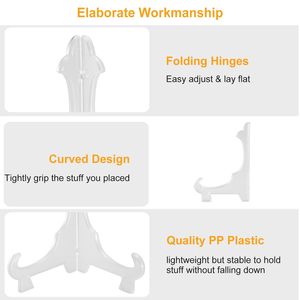 Set di 6 Supporti Espositivi in Plastica per Cornici, Foto, Opere d'Arte, Certificati, Segnaposto, per Casa e Ufficio - Product Image 6