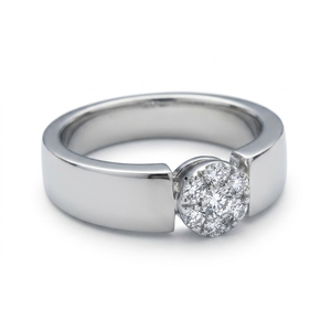 Anillo de Diamantes de Platino Simple y Elegante, Anillo de Boda, Joyería de Compromiso, Certificado IGI, 10 Gramos, Brillo Intenso, Clásico y Lujoso - Product Image 3