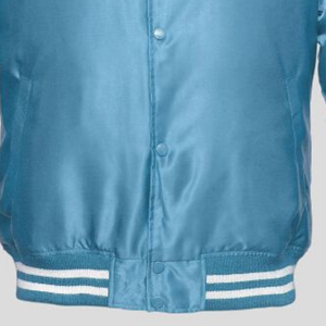 Veste bomber élégante en satin de soie de qualité supérieure, veste personnalisée pour hommes, manches raglan, veste de style streetwear pour jeunes garçons, veste varsity - Product Image 5