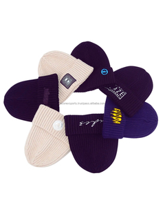 Gorros de punto de invierno OEM personalizables, venta al por mayor a granel, gorros acrílicos, parche con logotipo para hombres y mujeres, gorros estampados cálidos para la playa - Product Image 2