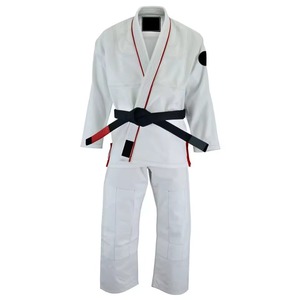 Uniforme de Karate con Logotipo Personalizado OEM ODM 100% Algodón Blanco y Negro Estilo WKF Venta al Por Mayor - Product Image 2