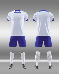 เสื้อฟุตบอลสีพื้นยอดนิยมปี 2026 ผ้าโพลีเอสเตอร์ 100% คอวี แห้งเร็ว ชุดฟุตบอลสำหรับผู้ชาย - Product Image 5
