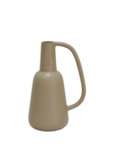 Modern Beige Metal Luxury Adjustable <b>Jewelry</b> Display Vase with Handle Minimalist Design 1 Piece - Product Image 2