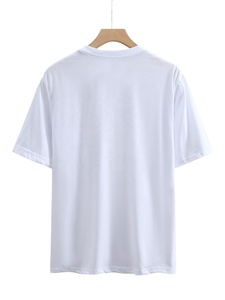 เสื้อยืดผู้ชายใหม่ ขายส่ง ผ้าฝ้าย 100% เป็นมิตรกับสิ่งแวดล้อม ระบายอากาศได้ดี สวมใส่สบาย น้ำหนัก 220 กรัม ผ้าเจอร์ซีย์ แขนสั้น สีพื้น - Product Image 2