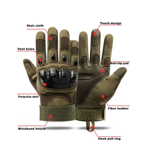 Guantes Tácticos para Paintball, Resistentes a Impactos, Antideslizantes, con Protección de Nudillos, Transpirables, para Exteriores, Fabricante OEM - Product Image 5