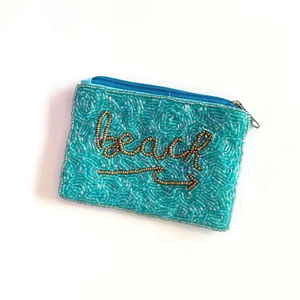 Hot Selling Handmade Beaded Coin Pouch <b>Small</b> Zipper Purse Vintage Ethnic <b>Wallet</b> for Women At Best Price - Product Image 5