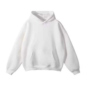 Low Price Offer Hoodies 100% Cotton Custom Logo & Design Oversize Drop Shoulder Style Hoodies Pullover Pocket Style Men's Hoodie - Product Image 3