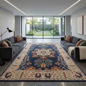 Tapis à poils longs tufté à la main en laine/soie, ignifuge, adapté aux animaux domestiques, écologique, épaisseur moyenne, avec envers en latex, couleur unie moderne - Product Image 2