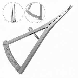 Calibre dentaire Castroviejo long de 6 pouces, incliné de 0 à 40 mm, instrument de mesure chirurgical gradué en acier inoxydable - Product Image 2