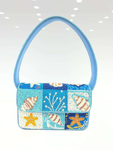Sacs à main de luxe faits à la main avec perles pour femmes, sac à bandoulière élégant perlé, sac de soirée, broderie artisanale - Product Image 1