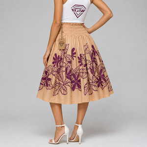 Jupe longue hawaïenne tropicale personnalisée pour femme, motif floral, pour vacances à l'île, décontractée, légère, fluide, prix abordable, OEM - Product Image 2
