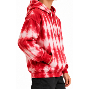 <b>Mens</b> Acid Wash Tie Dye Hoodies Casual Oversized Pullover Sweatshirts Soft Cotton Fleece Fashion <b>Hooded</b> <b>Tops</b> Custom OEM <b>Mens</b> wear - Product Image 6