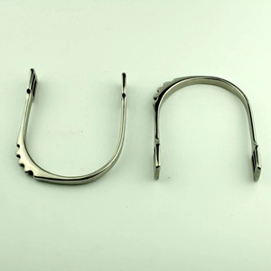 Espuelas de equitación personalizadas con logo impreso, de acero inoxidable, estilo western, en venta. - Product Image 1