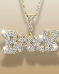 Luxury Vvs Iced Out Moissanite Letter <b>Pendant</b> Hip Hop 925 Sterling <b>Silver</b> <b>Pendant</b> Custom <b>Initial</b> Latter <b>Pendant</b> Gift For Her - Product Image 1