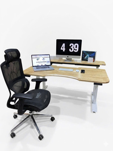 Modern DIY Dual Motor Convertible Standing Desk Sit Stand <b>Office</b> Table Extendable <b>Workstation</b> for Home <b>Office</b> - Product Image 4