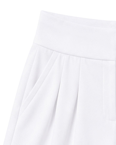 Conjunto Deportivo de 2 Piezas para Mujer, Top Corto Sin Mangas Naranja con Pantalones Cortos Blancos, Tejido Sólido Transpirable, Primavera Verano - Product Image 6