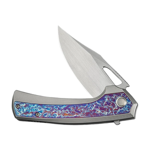 Folding Knives with Gray Handle <b>Stainless</b> <b>Steel</b> Blade Foldable Pocket Design for <b>Outdoor</b> Camping and General Utility Work - Product Image 6