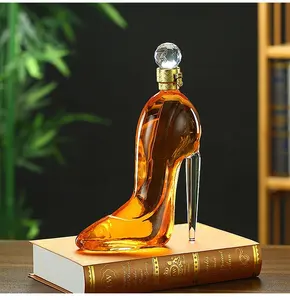 Whiskey Decanter cho nam giới 750ml cao gót hình dạng Decanter pha lê rượu vang đỏ rượu sâm banh ly Decanter chai