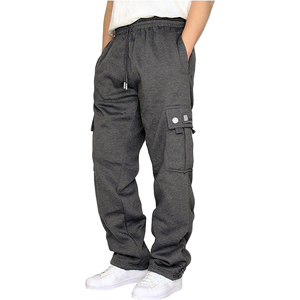 Pantalones Deportivos de Algodón para Hombre con Logotipo Personalizado, Pantalones Joggers con Bolsillos, Pantalones Cargo de Estilo Urbano, Pantalones Acampanados - Product Image 4