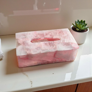 Boîte à mouchoirs en résine artisanale indienne pour la maison, l'hôtel et le restaurant avec boîte à mouchoirs de couleur personnalisée - Product Image 2