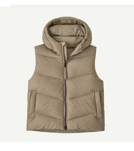 Chaleco Acolchado de Algodón y Spandex para Mujer con Cuello Alto y Capucha, Sin Mangas, Corto, Tipo Gilet, Precio Razonable - Product Image 4