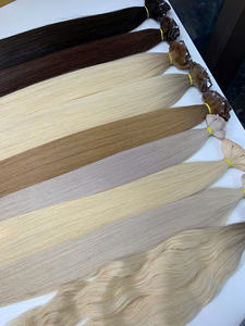 Extensiones de Cabello Genius Weft de Alta Calidad a Precio de Mayoreo, 100g, 28 Pulgadas, Cabello Humano Virgen, Colores Rubios, Liso Natural - Product Image 6