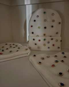 Bonnet en tricot chaud et doux avec strass et pierres précieuses, unisexe, pour homme et femme, style jacquard, collection hiver 2026 - Vente chaude - Product Image 3