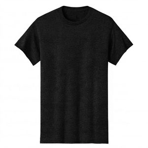 T-shirt en coton décontracté d'été – T-shirt 100 % coton style urbain coupe ample uni respirant - Product Image 2