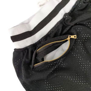 Nouveaux shorts de sport décontractés unisexe en maille à séchage rapide, taille mi-haute avec cordon de serrage, écologiques, pour le basketball, la natation et la course à pied - Product Image 6