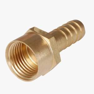 Raccords mâles en laiton pour tuyau, filetage BSPT, lisses, flexibles, personnalisables OEM pour applications liquides non corrosives (eau, huile, gaz) AOL - Product Image 2