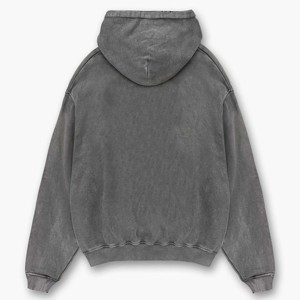 Custom 2026 Men's Oversized Acid Wash Hoodie 100% Cotton, <b>Vintage</b> Washed, High-Quality Manufacturer <b>Sweatshirt</b> - Product Image 4