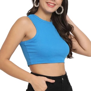 Nouveaux débardeurs courts pour hommes en matière de qualité supérieure / Débardeurs légers en tricot extensible/coton à col en V respirants et à séchage rapide - Product Image 5